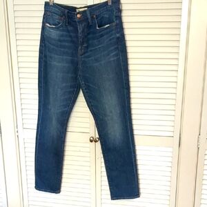 Madewell high rise slim boy jean